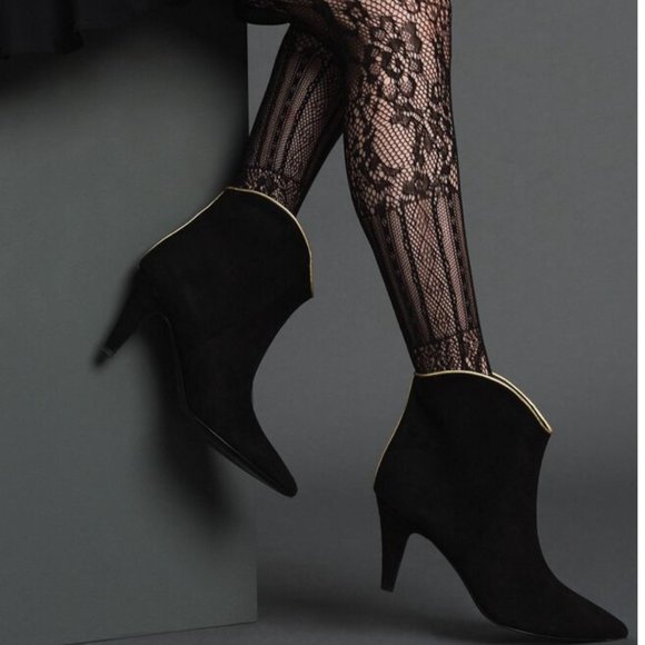 TWINSET LUXURY MILANO Suede Ankle Boots(size 6)|*SCULPTED HEEL-DRESS UP or DOWN* - Picture 2 of 16